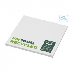 Mémos repositionnables en papier recyclé FSC® 7,5 x 7,5 cm