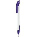 STYLO BILLE CHALLENGER POLISHED BASIC CORPS BLANC GRIP MARQ. 1 COUL
