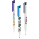 STYLO BILLE SUPER HIT POLISHED BAISC CORPS BLANC MARQUAGE RELIEF