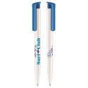 STYLO BILLE SUPER HIT POLISHED BAISC CORPS BLANC MARQUAGE RELIEF