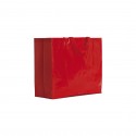 Sac shopping PP anses courtes rouge