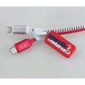 Cable de chargement USB zippé FUNZIP