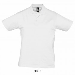 Polo homme coton jersey semi-peigné 170 g blanc