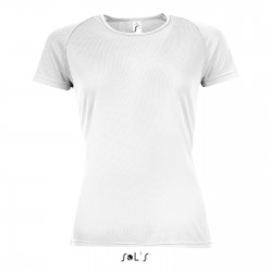 Tee-shirt respirant femme 140 g blanc