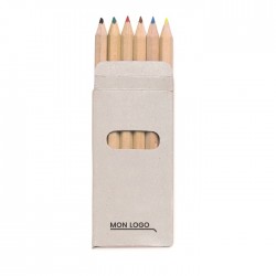 Boîte de 6 crayons de couleur Salla