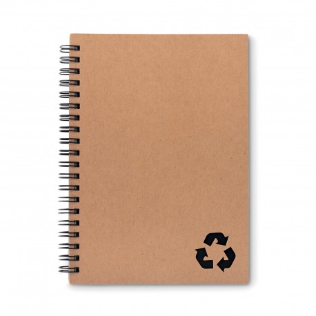 Carnet personnalisé A5 en papier recyclé | Carnets spirales | Génicado