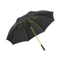 Parapluie golf en PET recyclé Ahéville Noir jaune