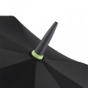 Parapluie golf en PET recyclé Ahéville Noir lime