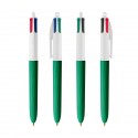 STYLO BILLE 4 COULEURS WOOD STYLE White/Green wood