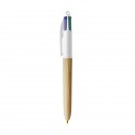 STYLO BILLE 4 COULEURS WOOD STYLE White/Natural wood