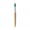 STYLO BILLE 4 COULEURS WOOD STYLE White/Natural wood