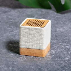 Enceinte Bluetooth® en chanvre et bois