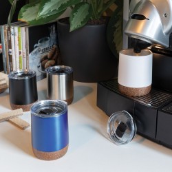 Tasse à café en liège et acier recyclé RCS