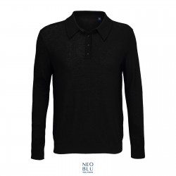 Pull homme col polo Neoblu® Stéphan en laine et polyester recyclés