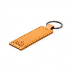 Porte-clés en cuir recyclé rectangle