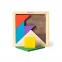 Puzzle en bois coloré