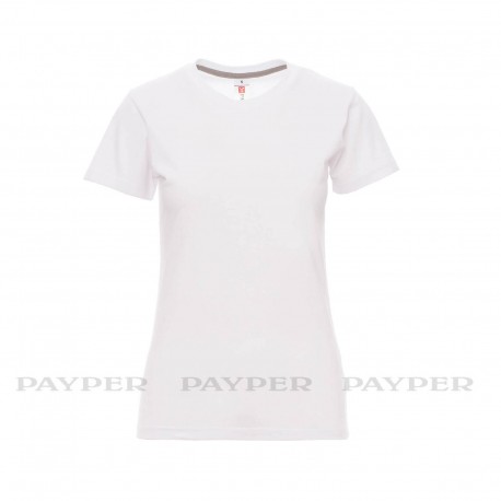 Tee-shirt femme peignÃ© 190 g blanc