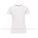 Tee-shirt femme peignÃ© 190 g blanc